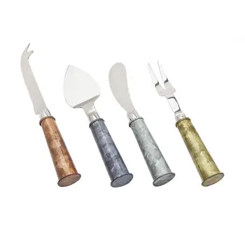 High Quality Custom Metal Wood Cutlery Set Wholesale Stainless Steel Cutlery Set For Home Hotel & Restaurant