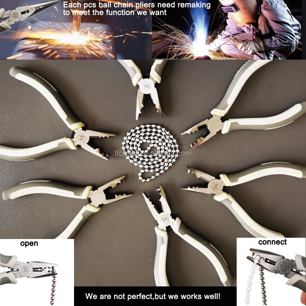 Roller Blind Accessories Connector Tool Jointing Curtain Splicing Bead Ball Metal Chain Pliers