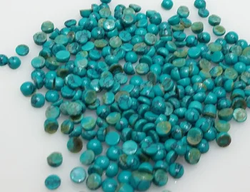 3mm Loose Turquoise Lot Cabochon For Setting Opaque Gem Stone With Matrix