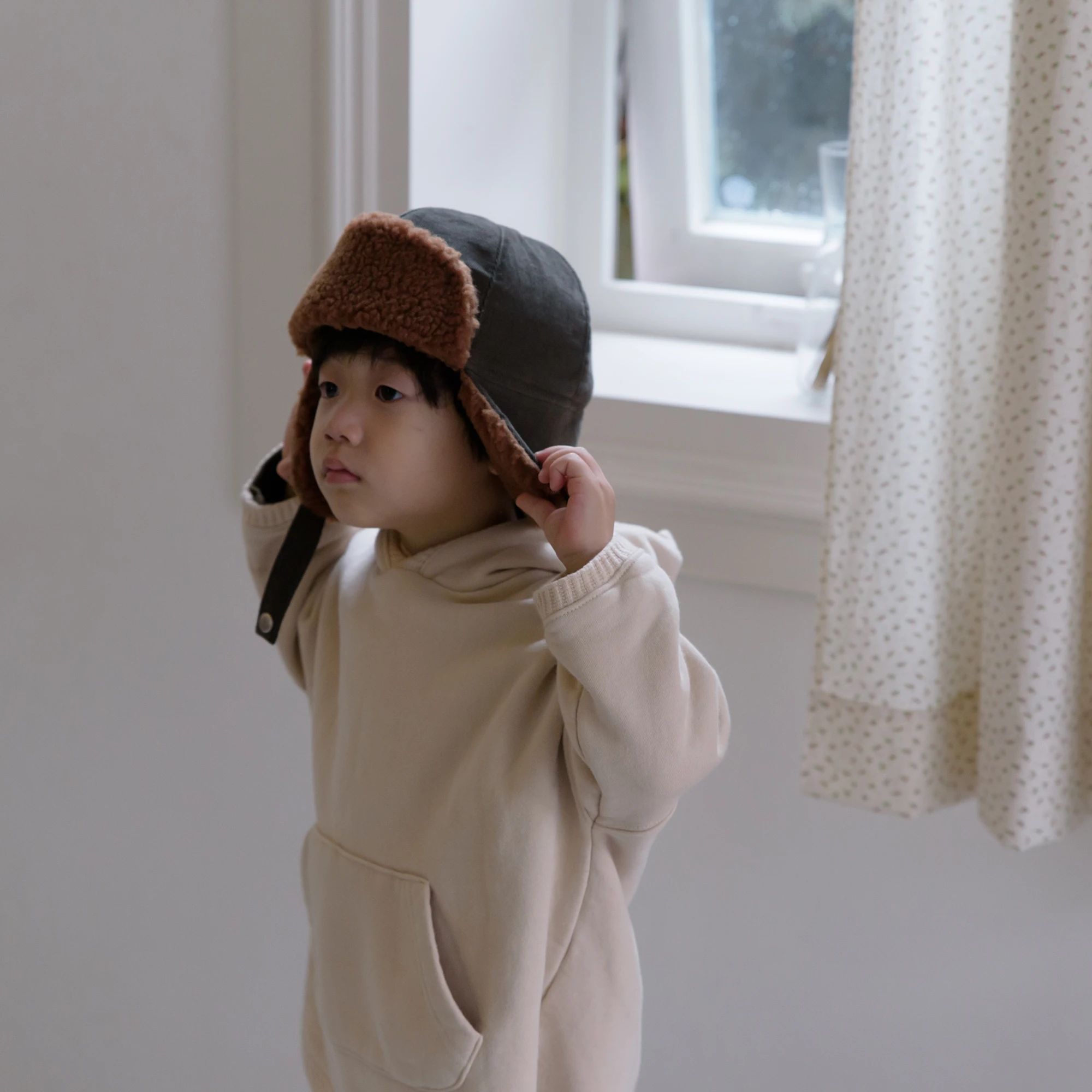 Детская Вельветовая меховая шапка-ушанка DE MARVI для мальчиков и девочек детская зимняя Русская Шапка от производителя оптовая продажа Сделано в