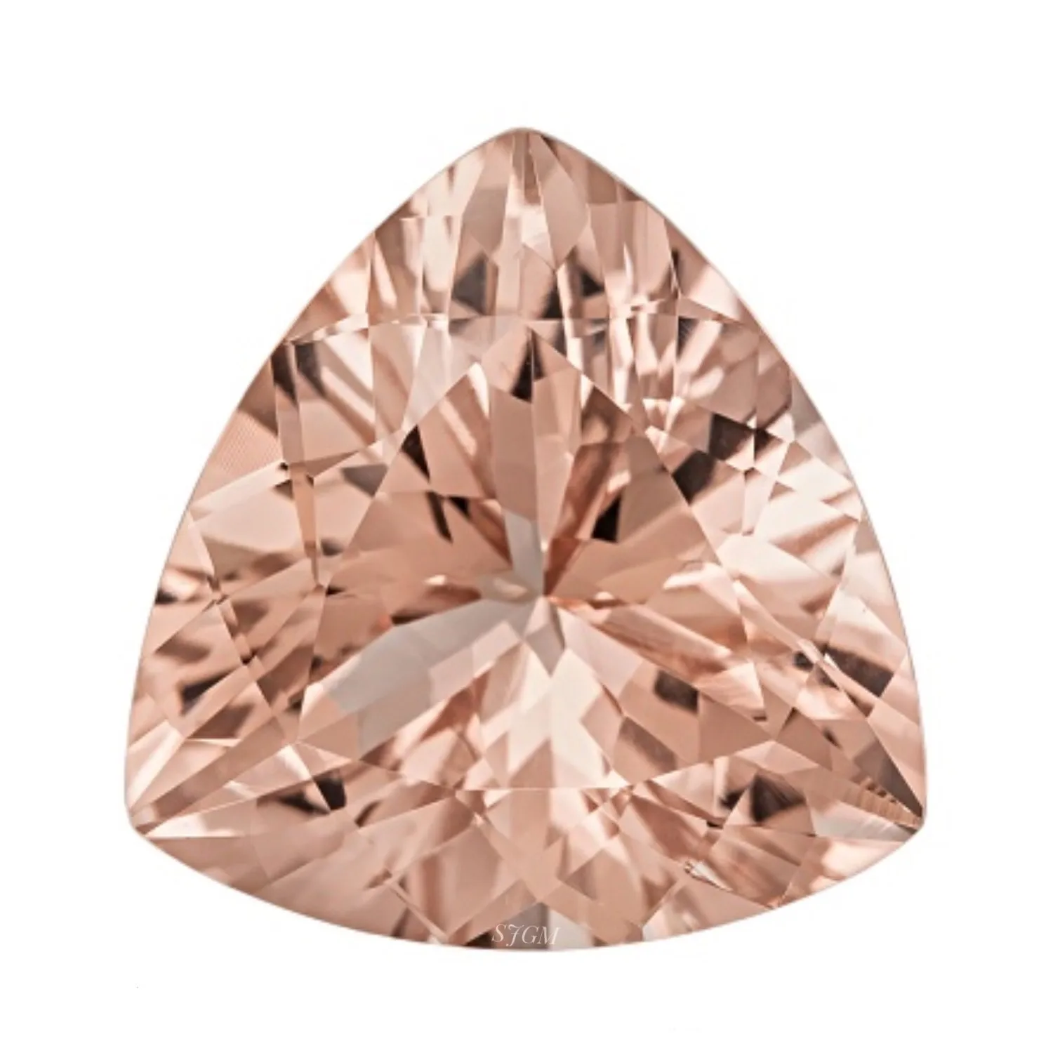 Natural Peach Morganite Trillion Cut 4mm to 12mm Top Quality Loose Gemstone 