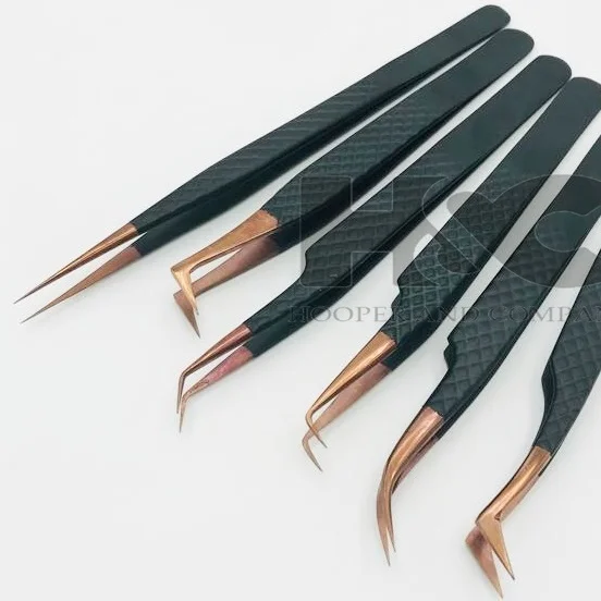 Professional Eyelash Extension Tweezers With New Design Heart Grip