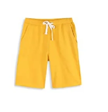 Sweat Shorts - Plain Yellow Color 