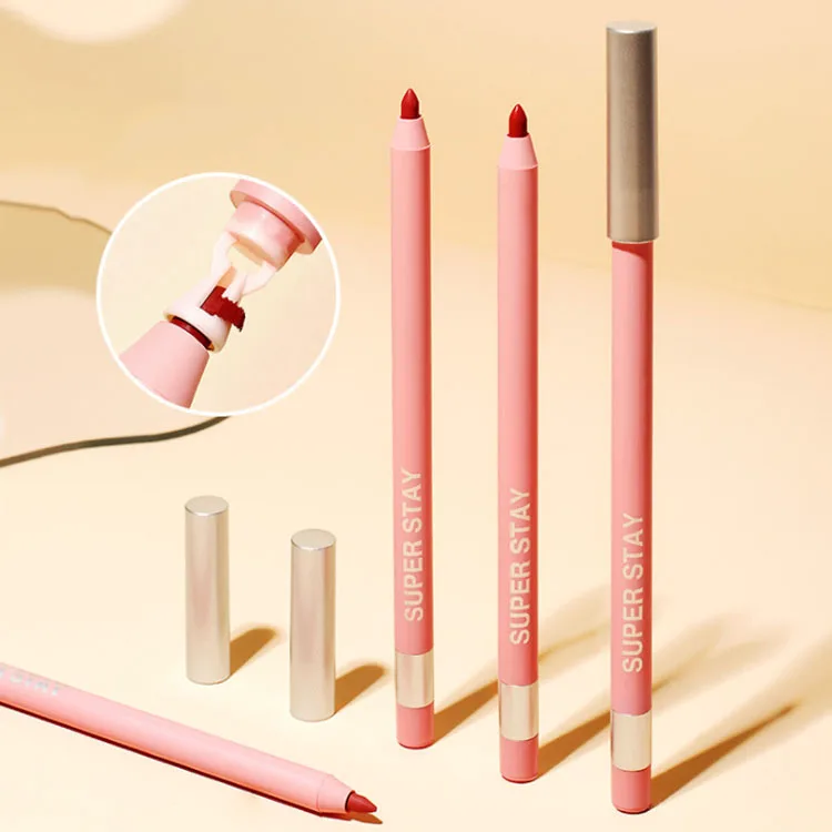 Высокое качество низкий минимальный заказ Водостойкий карандаш-подводка для губ с высоким