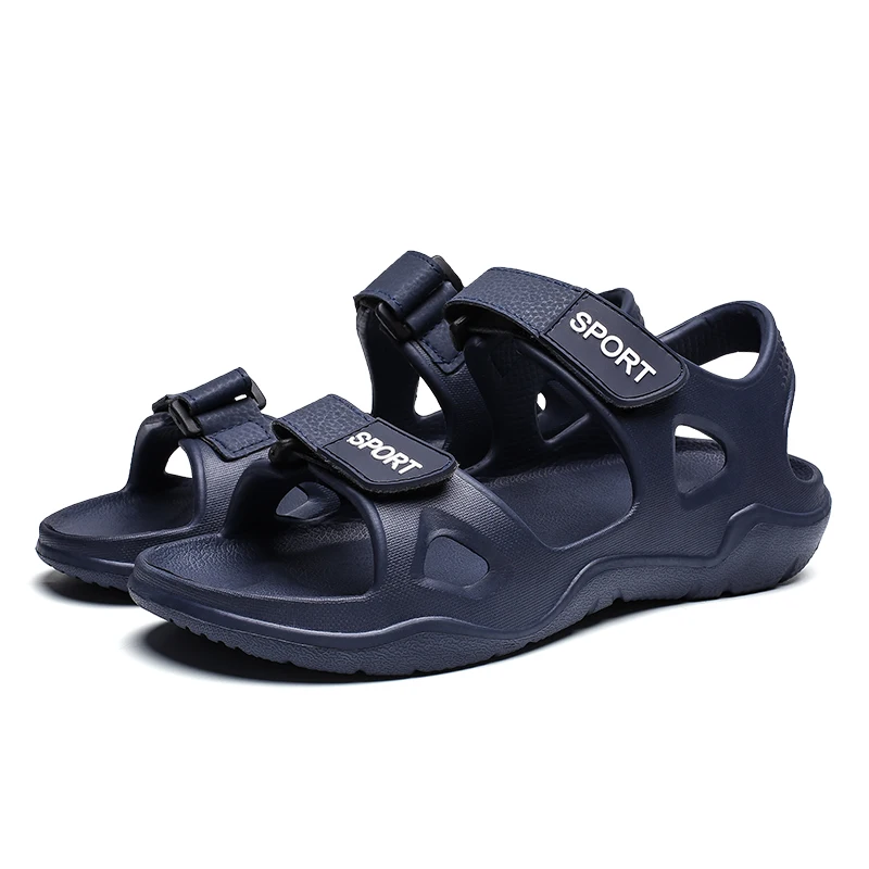 
 Оптовая цена по прейскуранту завода; 2021 г.; Модные удобные мужские сандалии для отдыха с логотипом из ЭВА; Кожаные мужские Тапочки  