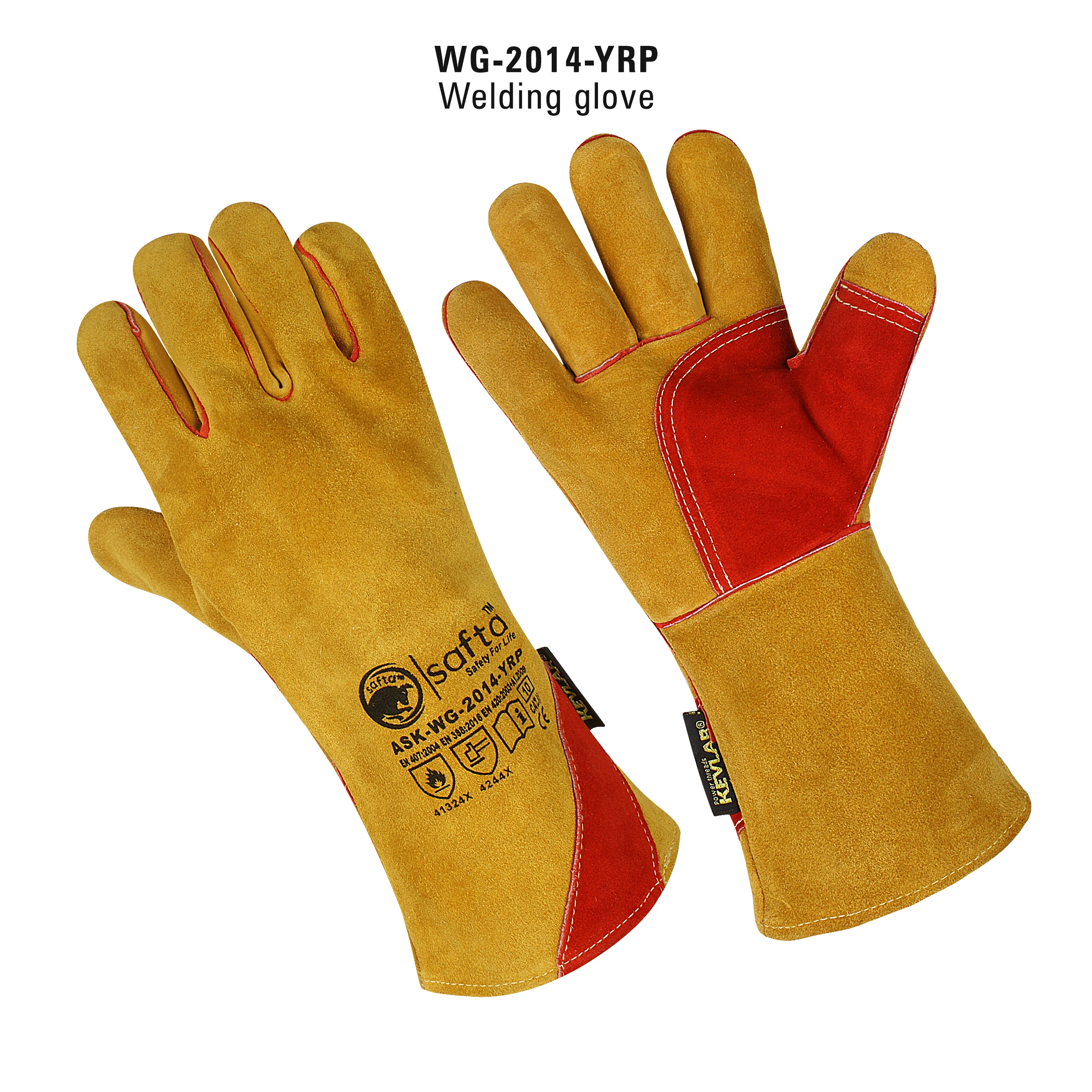OgsK Conventional welding gloves/Extreme Heat and Fire Resistant Reinforced Versatile Gloves/protective gloves X-Large 