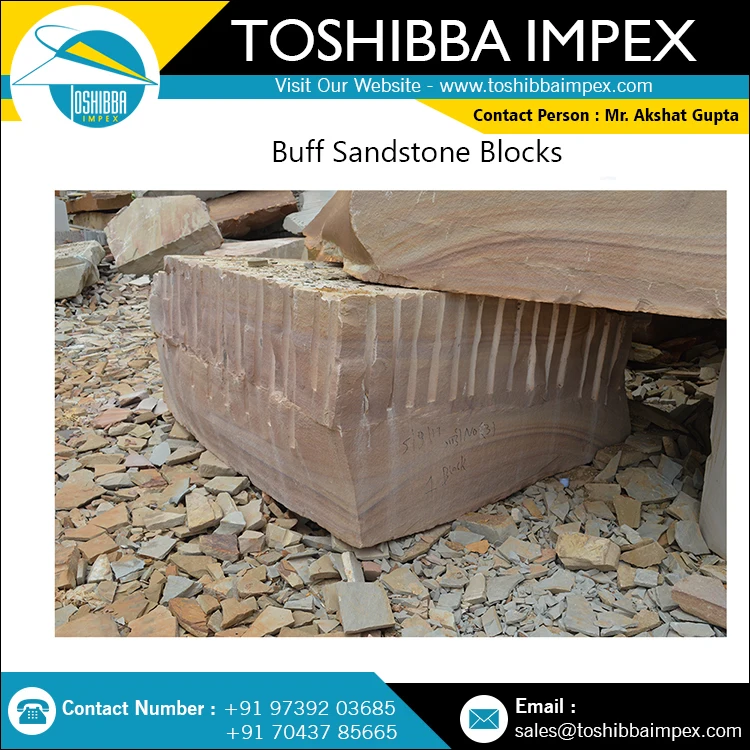Raw Block Buff Sandstone