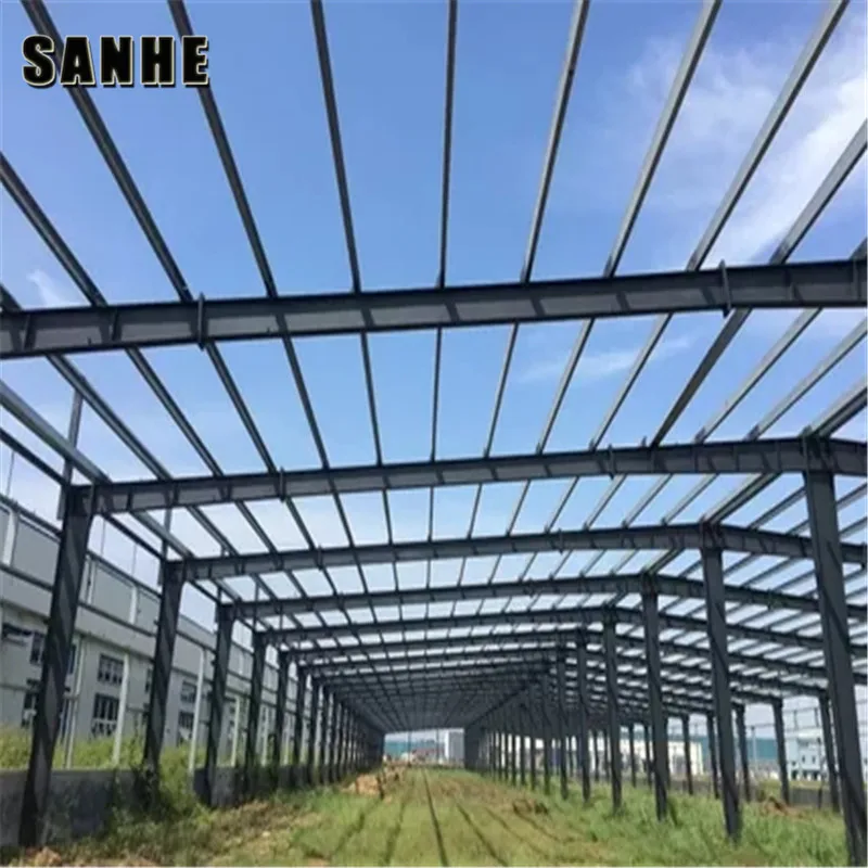 Corrugated Multi Span Steel Structure Building Double Span Steel Warehouse Buildings
