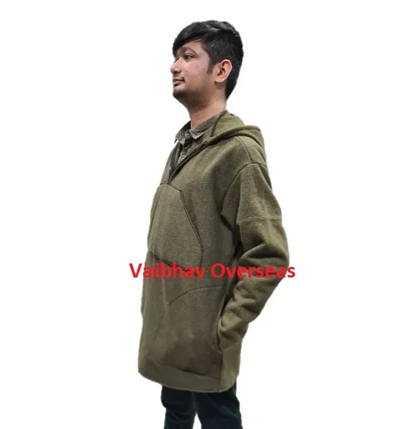 Avior 100% Pure Wool Anorak Jacket for Outdoor Hiking All Sizes with  Breathable Zipper Closure and Hoodie