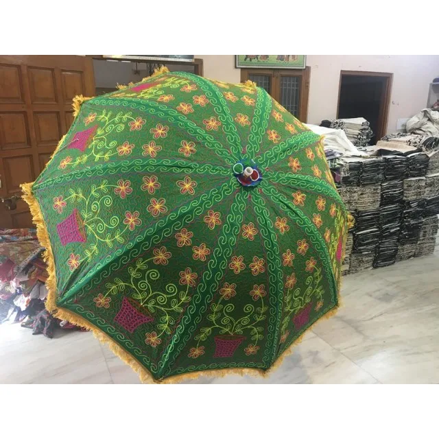 Decorative Indian Garden Umbrellas For Sale With Decorative Tassel