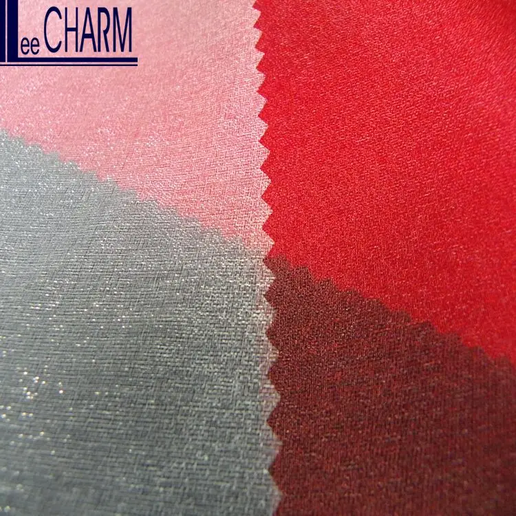 
 T136 Тайвань 100% полиэстер блестящая прозрачная декоративная ткань  