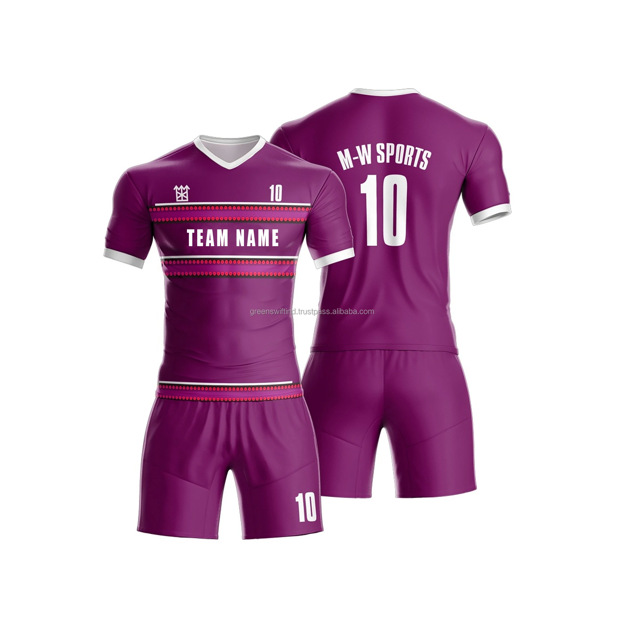 Professional Adults Children Personalized Blank Uniform Soccer Jersey 100%  Polyester Football Shirt Soccer Kits Training Suit