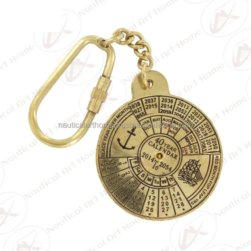 Collectible Brass Marine Set of 10 Unit Telescope Key Chain Nautical Key Ring 