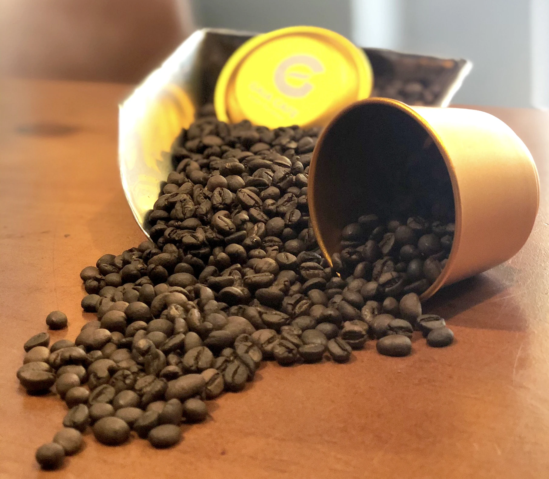 Roasted Robusta Arabica Coffee Beans Blend / French Roast / Process