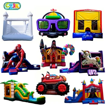 kids moon inflatable moonwalk water jumper bouncer bouncy castle jumping commercial bounce house party rentals for sale