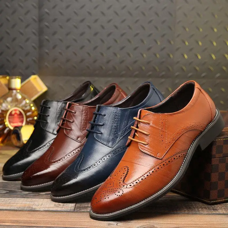 2023 Luxury Leather Men Dress Shoes With Genuine Leather In Classic ...
