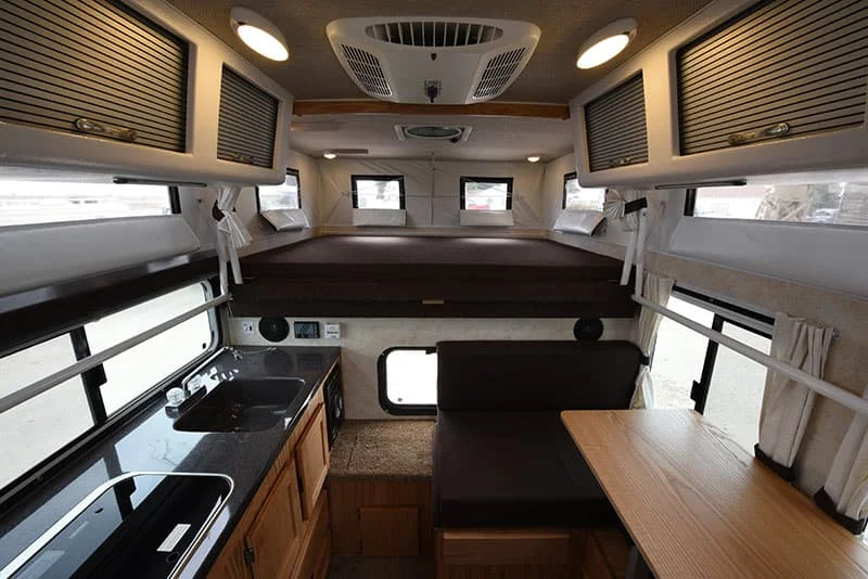 Pop up outlet truck camper interior