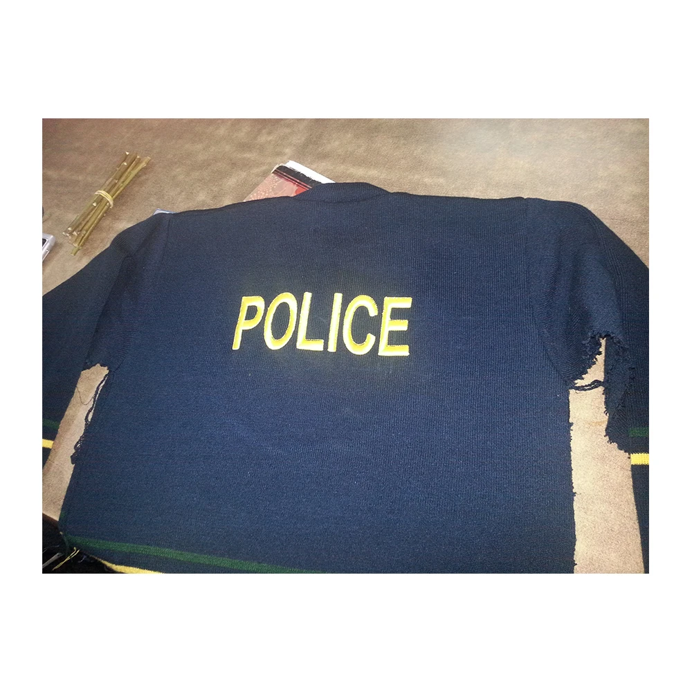 navy blue army jumper