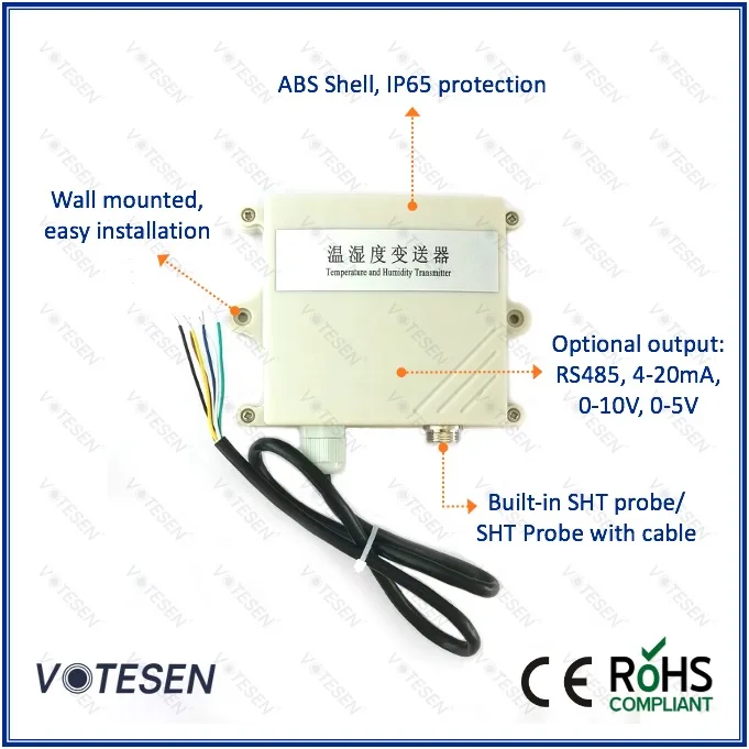 420ma Wall Mounted Atmospheric Temperature And Humidity Sensor Buy