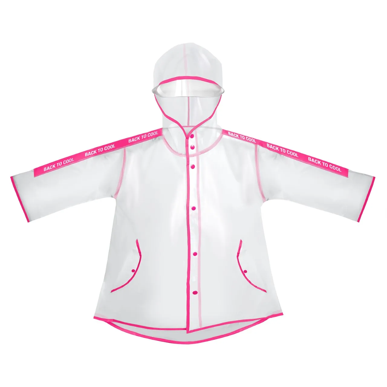 pink waterproof raincoat