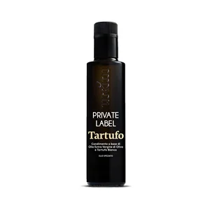 Private Label OEM Italian Extra Virgin Olive Oil with White Truffle 250 ml Bottle for Retail