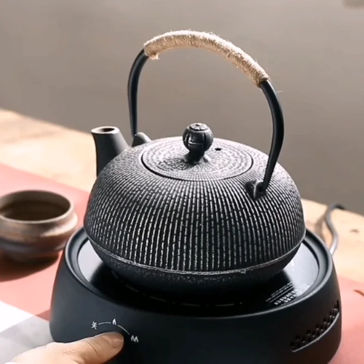 Théière Japonaise En Fonte Dorée Bambous 600ML – Théière France