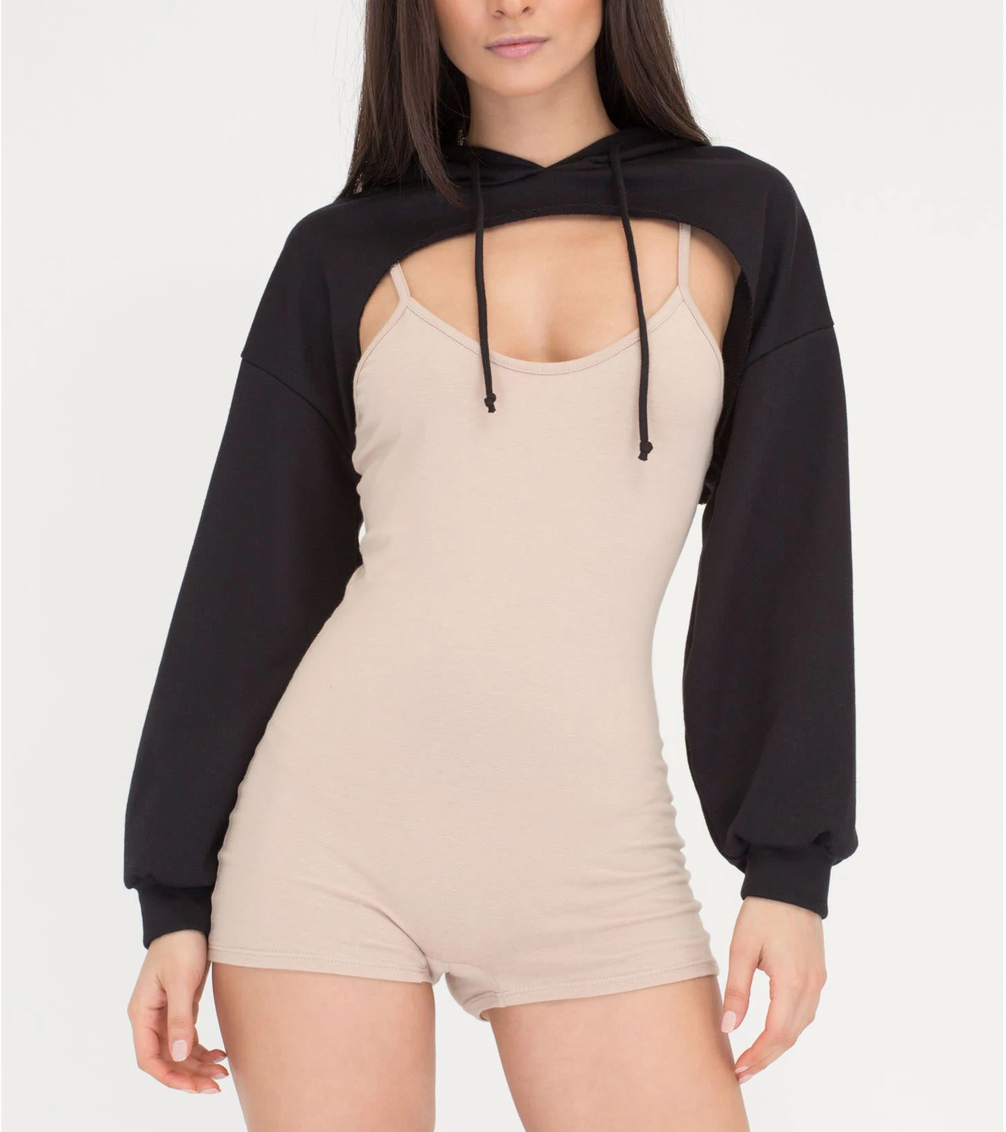 Shop Our Open Bust Cropped Hoodie for Women Casual Stylish