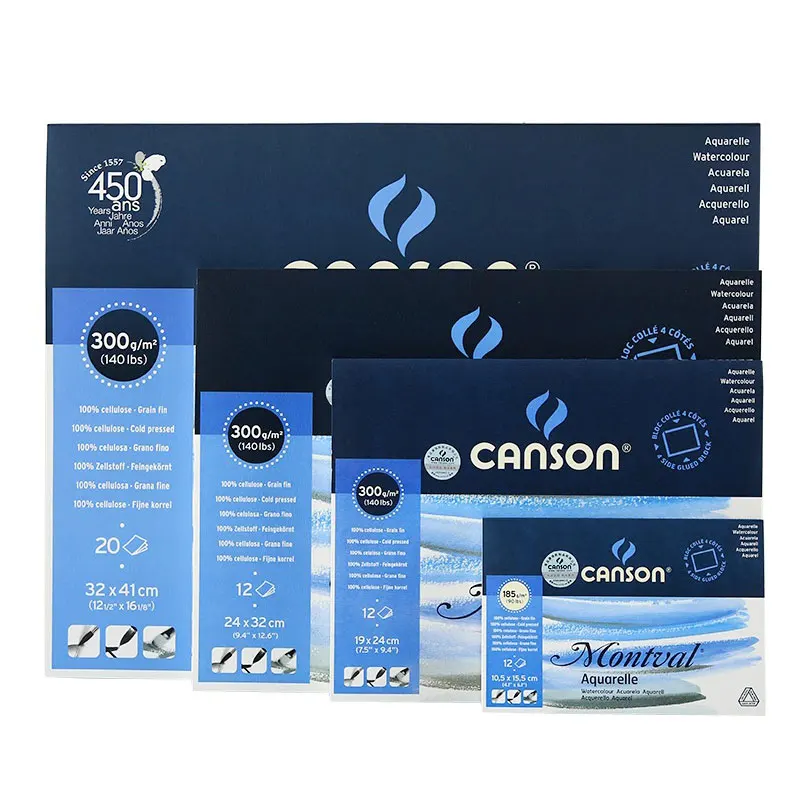 canson montval 185g 300g m2 watercolor