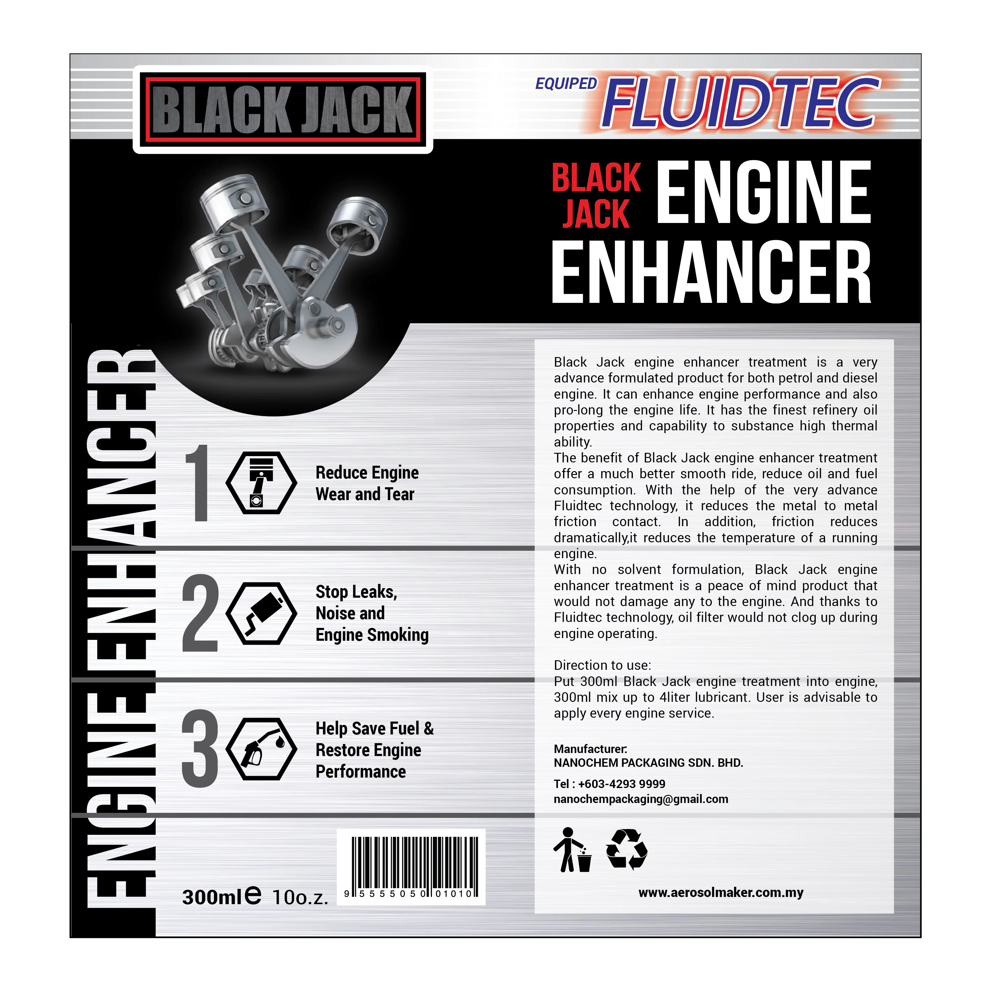 Anti-Wear Engine Oil Additive Motor Oil Lubricant Car Care Friction Reducer Lubricant Japan Car Nano Anti-Friction