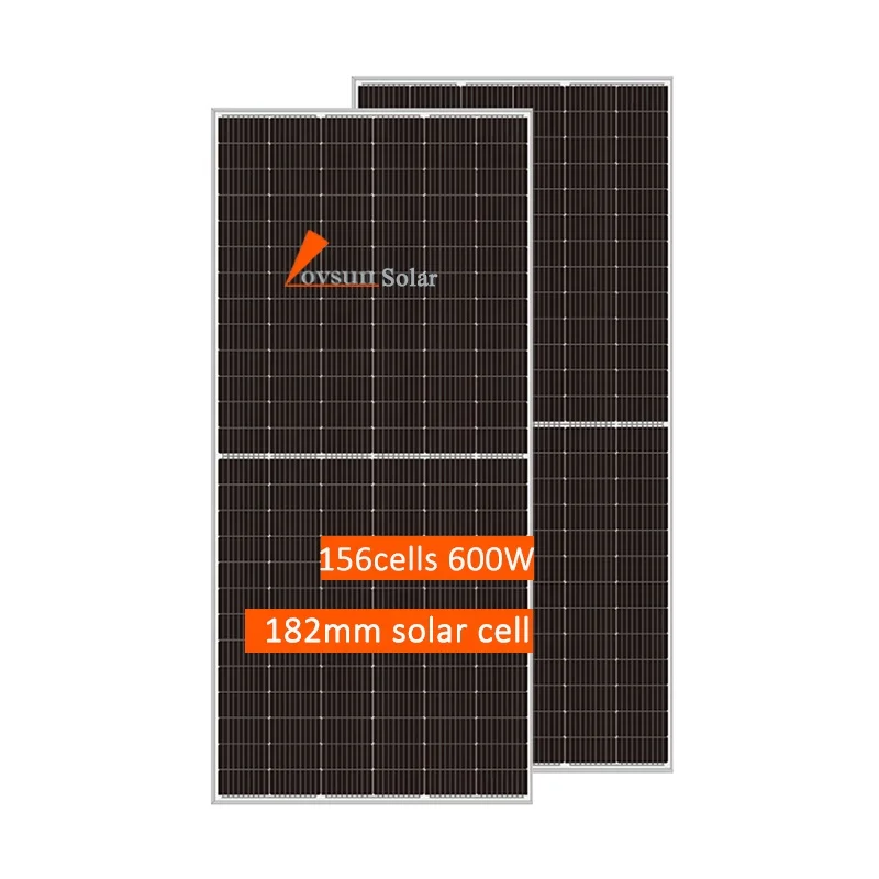Lovsun 600w Solar Power Energy Panel 530w 540w 550w 600w 1000w Half Cut Mono Solar PV Module