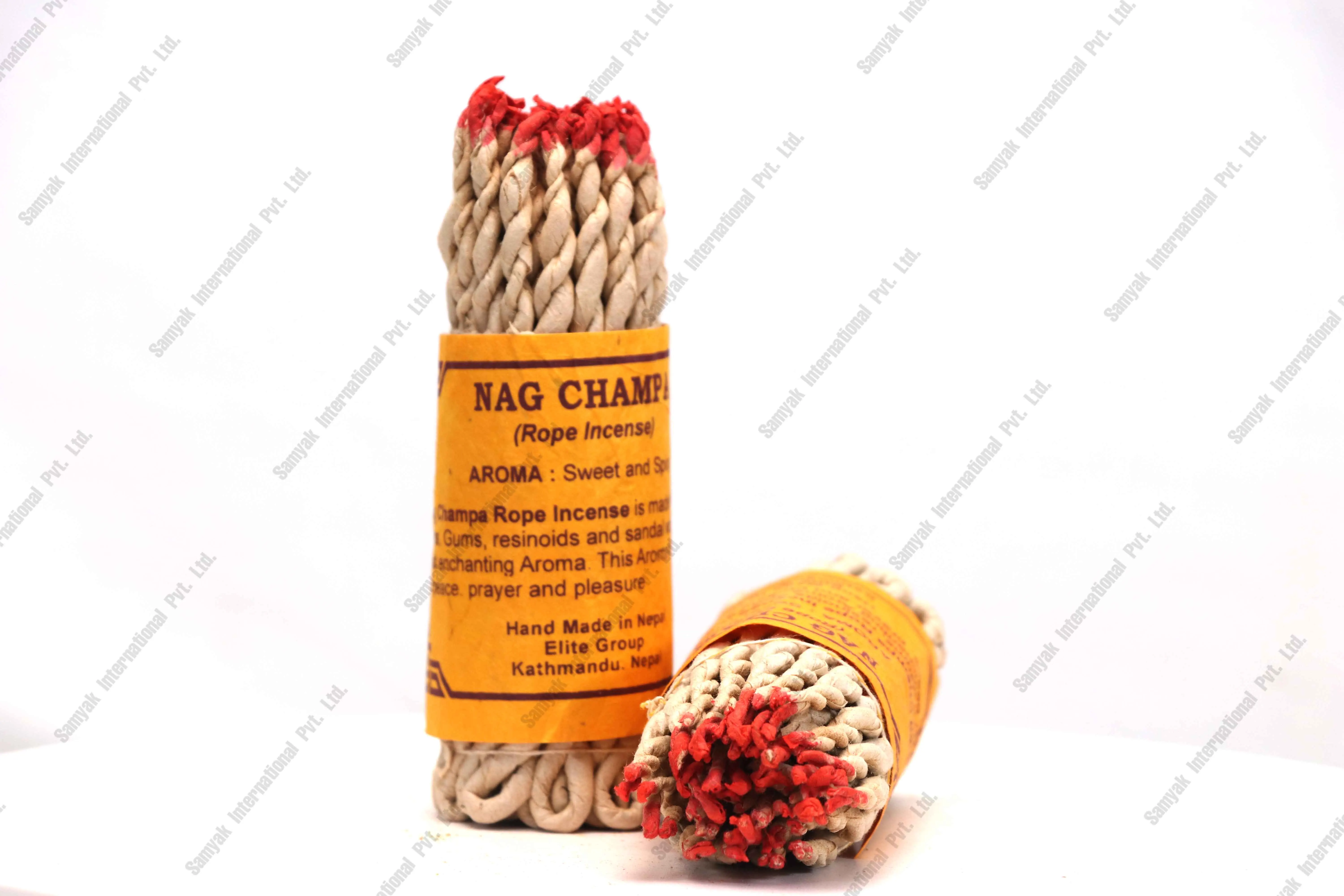 Nag Champa Rope Incense Pleasant Aroma Naturally Made Tibetan Incense