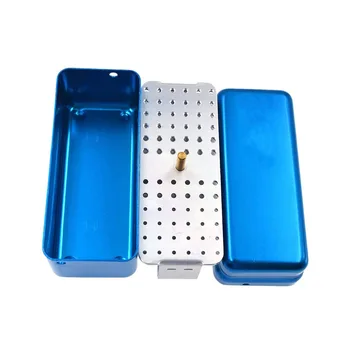Medical Instruments Sterilization Basket Tray, Rectangular 72 Hole Case Disinfection Box.