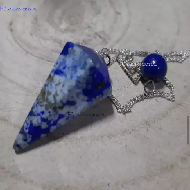 7 Chakra Bonded 6 Faceted Pendulums / Gemstone Agate Feng Shui