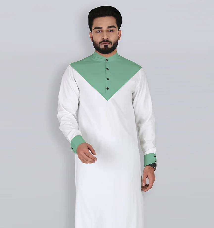 Al Daffah Thobes New Design In White Color Thobes Buy Thobe Jubba For ...