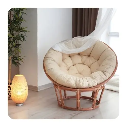 Base Mid Century Papasan Chair Chair Frame Papasan Chair Natural