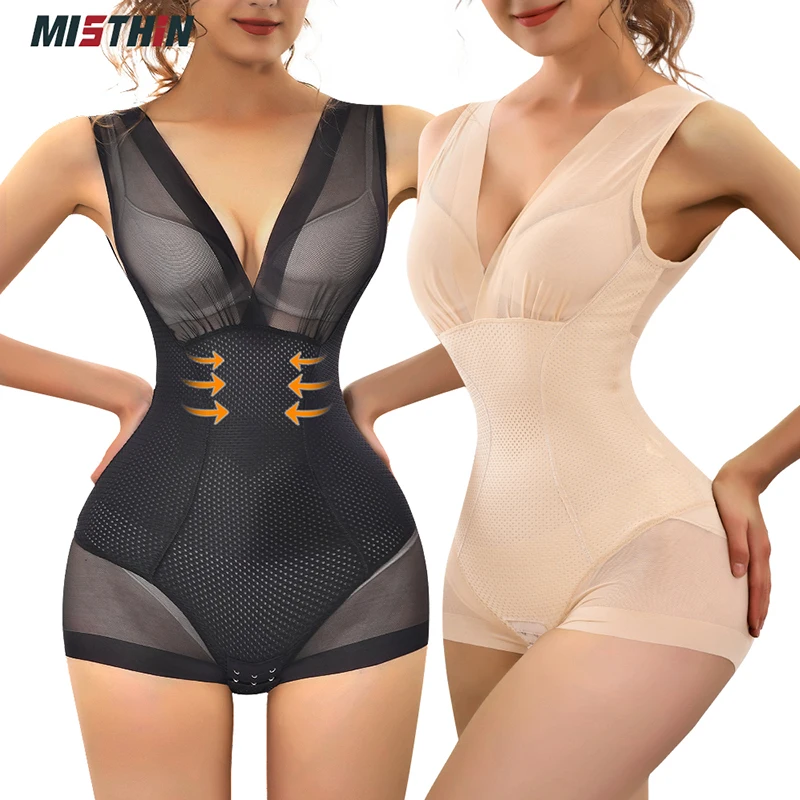 High Quality Plus Size Women Slim Tummy Tucker High Waist Trainer Shapewear Body Bodysuit Shaper With Bra