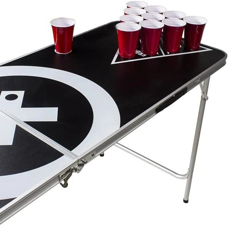 Oem Beer Game Table Outdoor Beer Pong Table 6 Ft Folding Beer Pong ...