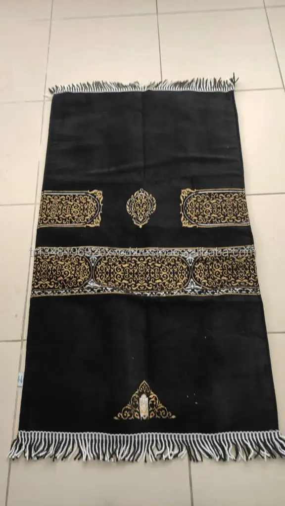 Akibaba Rug Islamic Muslim Prayer Rug Chenille Velvet Polyester Tufted Washable ...
