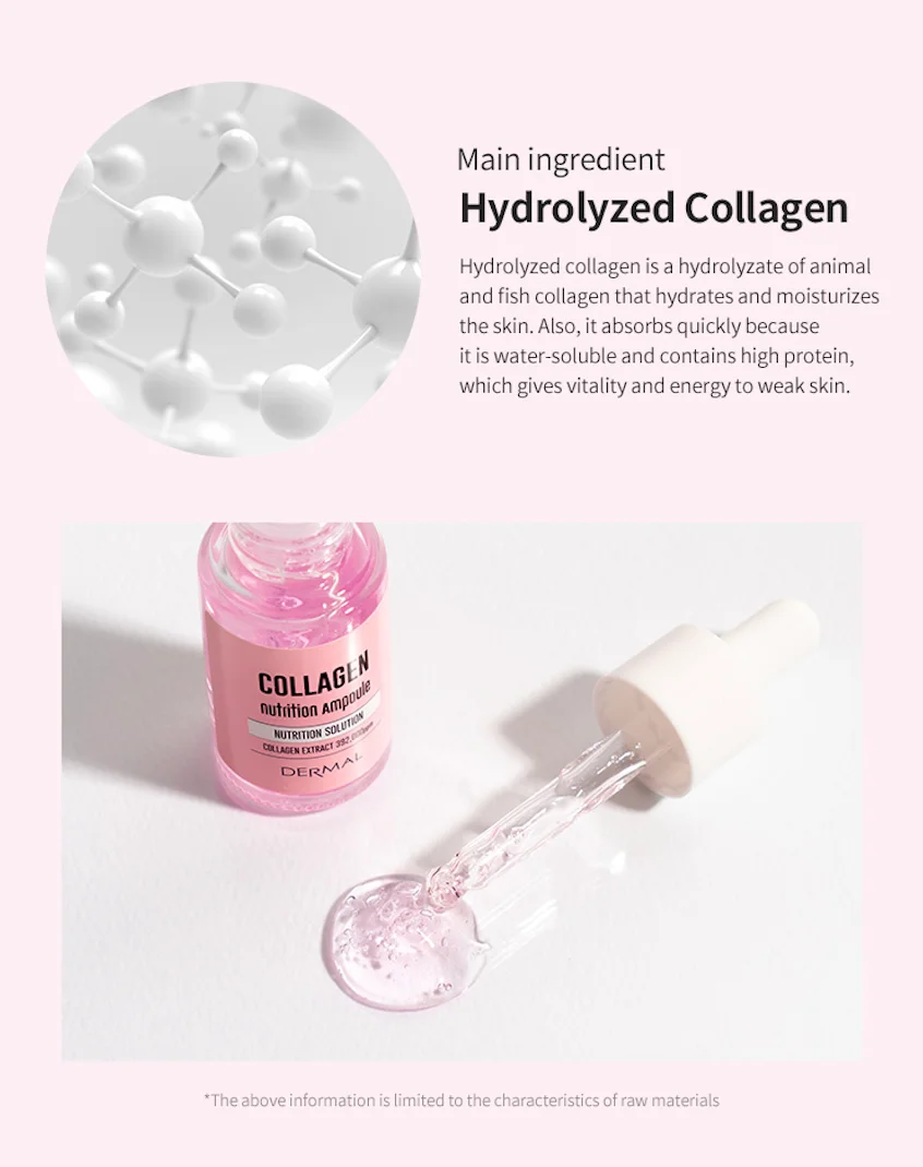 Dermal Korea Ampoule Vitamin C Facial Serum And Collagen Serum 17ml*2