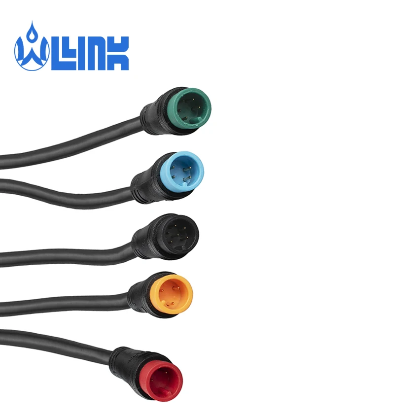 Водонепроницаемый Кабельный соединитель Julet 2/3/4/5/6/7pin для провода дисплея Ebrake электрические кабели электровелосипеда водонепроницаемый