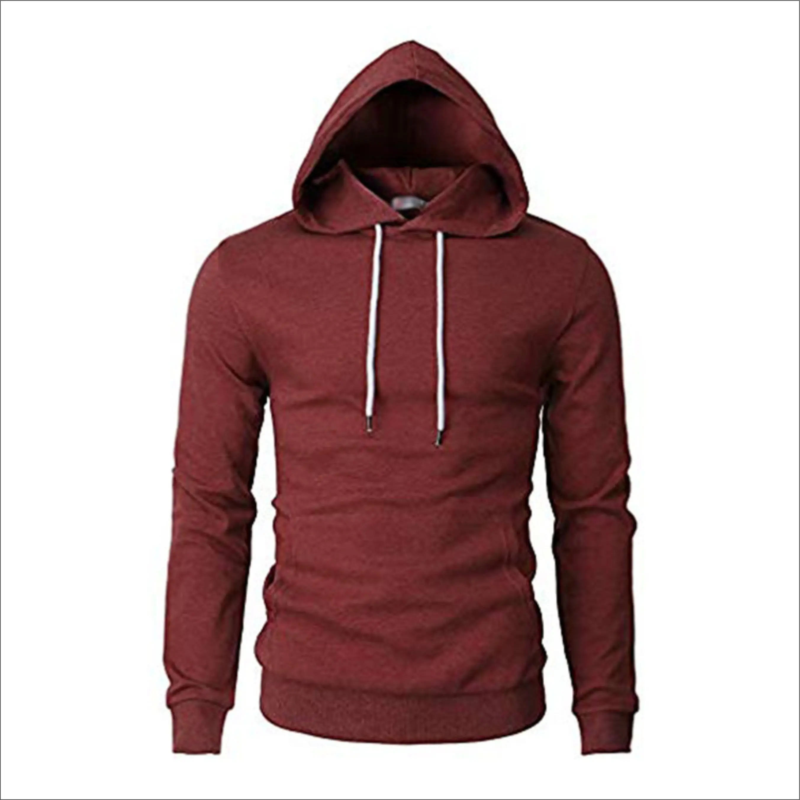 Oem Custom Logo Good Quality Hoodie Men Thick French Terry Full Zip Up