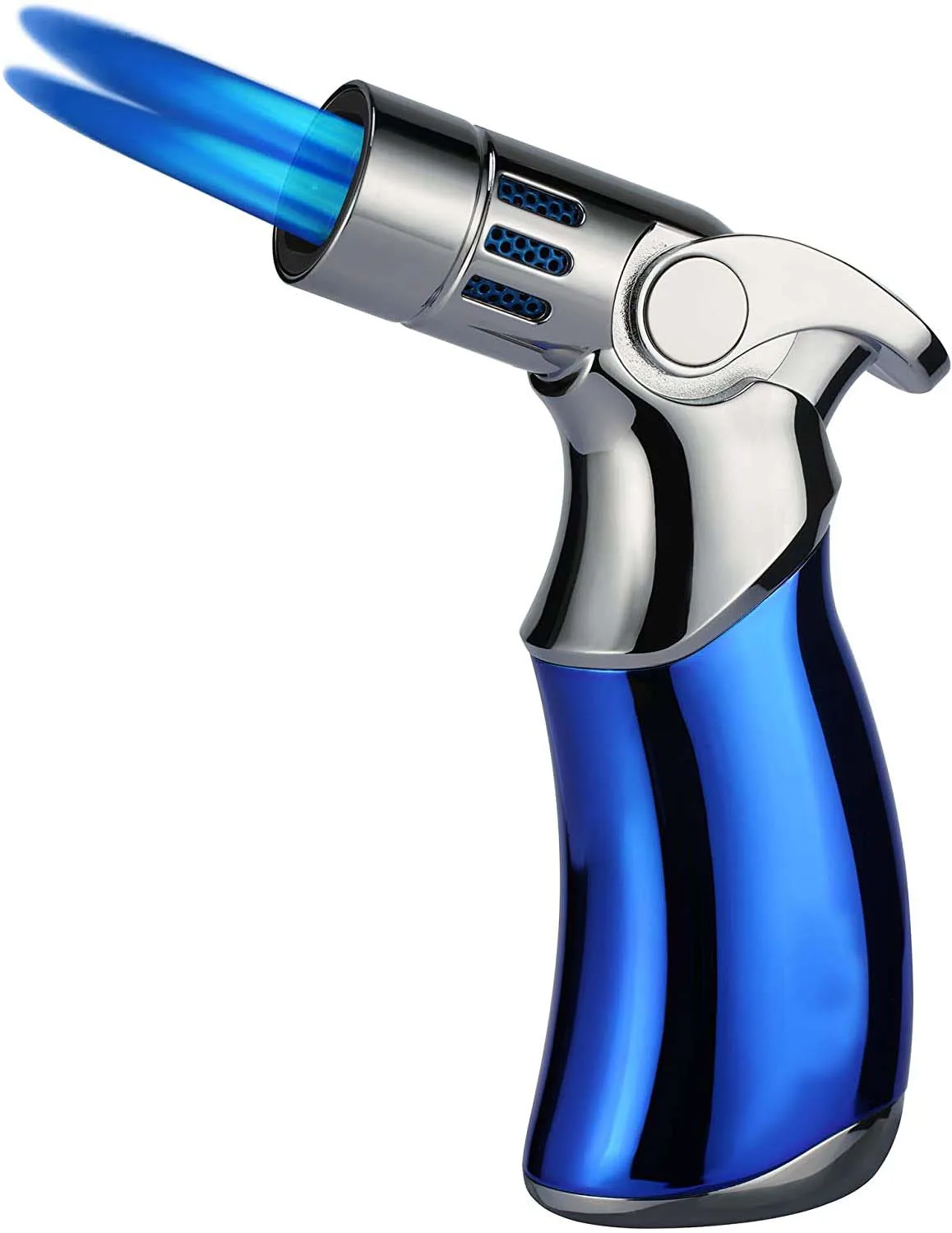 Зажигалка зажигалка для снега с тройным пламенем ветрозащитный бутановый огонь может быть дополнен газовой зажигалкой подарочной коробкой 2 упаковки