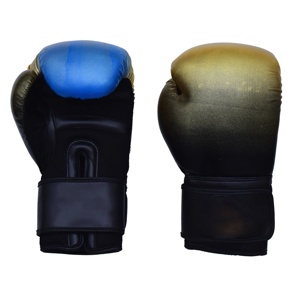 High Quality Soft Shell Fighting Wear Lace Design Silver Color Shining Style Men Boxing Gloves