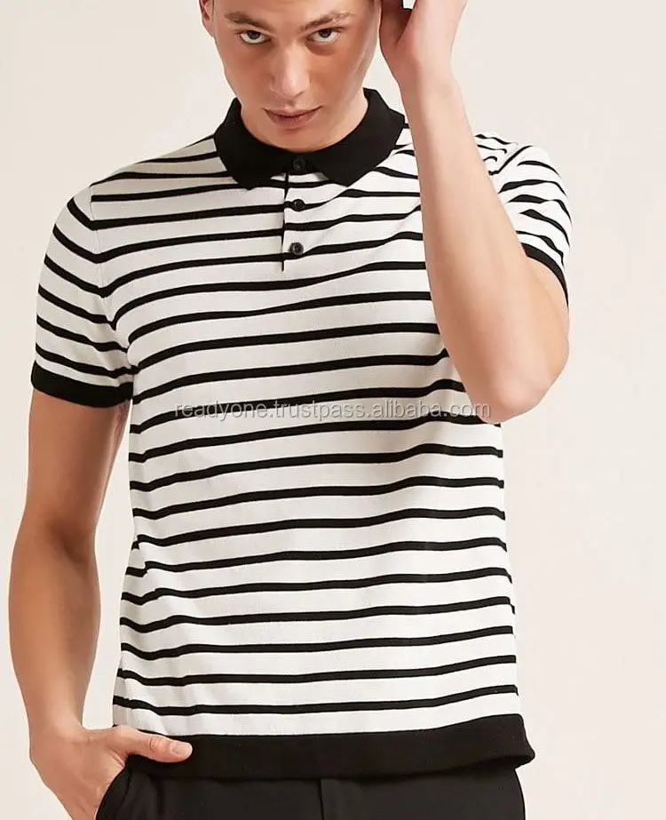 men's polo striped shirt