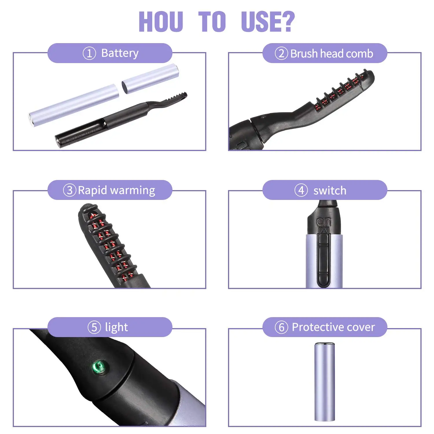 Частная марка, безболезненный Электрический бигуди для ресниц для быстрой завивки