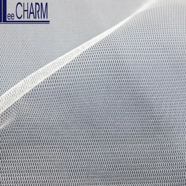 LCY665 100% нейлон 30D розовая Тюлевая ткань