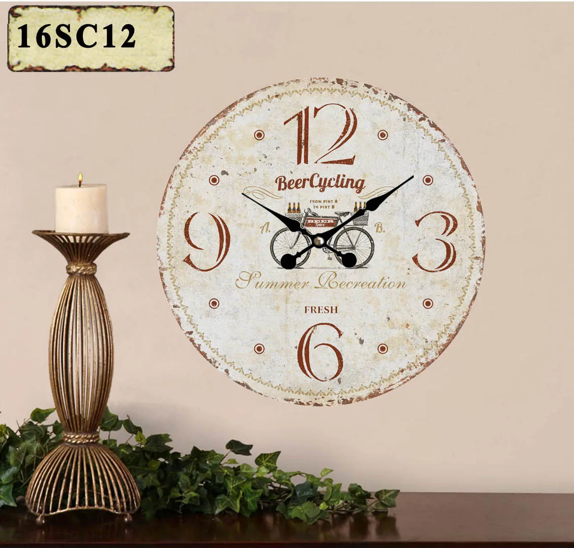 Antique Vintage Retro Round Mdf Wall Clock Buy Description For A Wall Clock