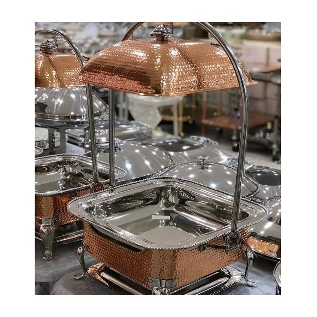 Brass Wedding Chafing Dish Good Quality Food Warmer & Buffet Chafing Dish With Brass Stand For