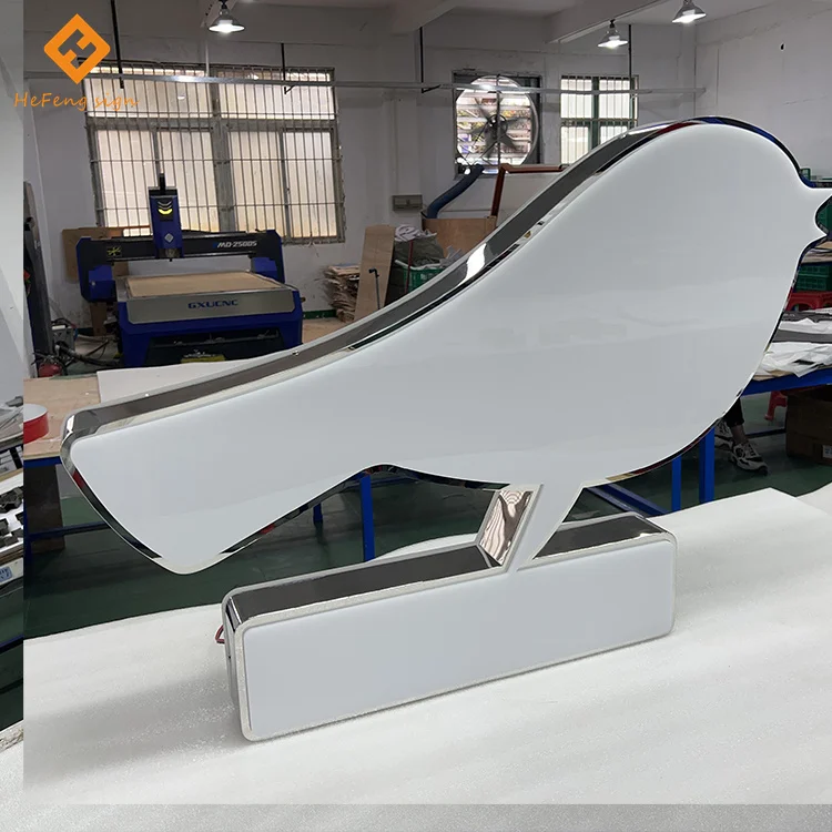 Сделанный на заказ 3D светодиодный акриловый знак из нержавеющей