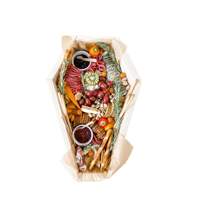 AWIZOM 2 Vassoi Da Portata In Bambù A Forma Di Zucca – Con Scanalatura, 31x29x0,6 Cm, Per Formaggi, Salumi, Antipasti, Decorazioni Autunnali E Di Halloween